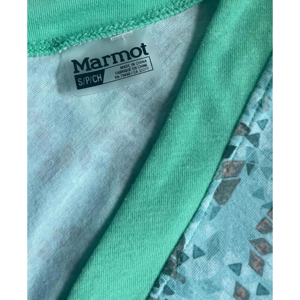 Marmot Remy Dress Sleeveless UPF Athleisure Green Double Mint Confetti Womens S - Picture 3 of 5